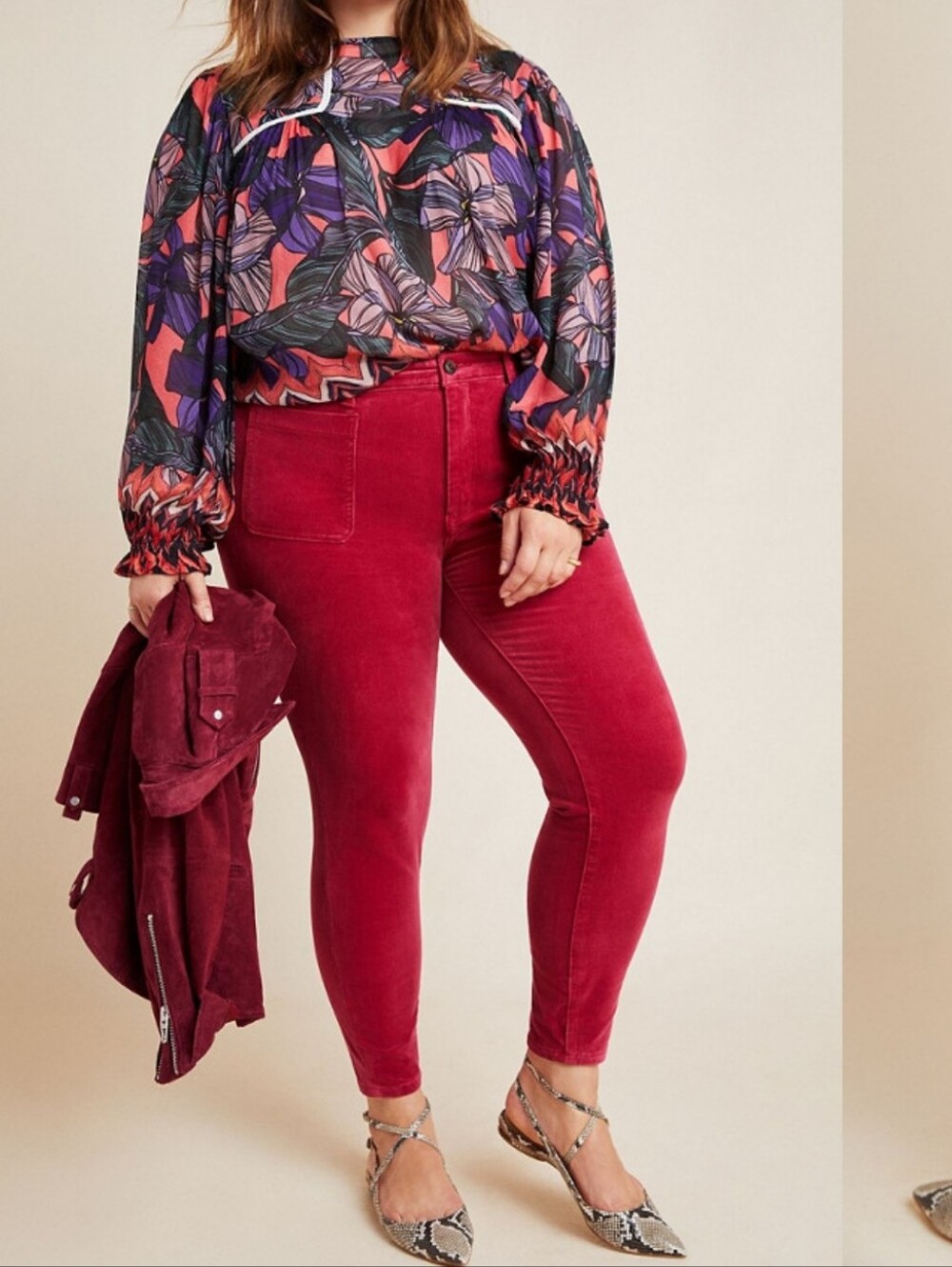 Pilcro High-Rise Skinny Corduroy Jeans